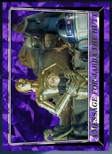 DIGITAL CARD Topps Star Wars Card Trader Chrome Purple Sapphire ROTJ Pictured