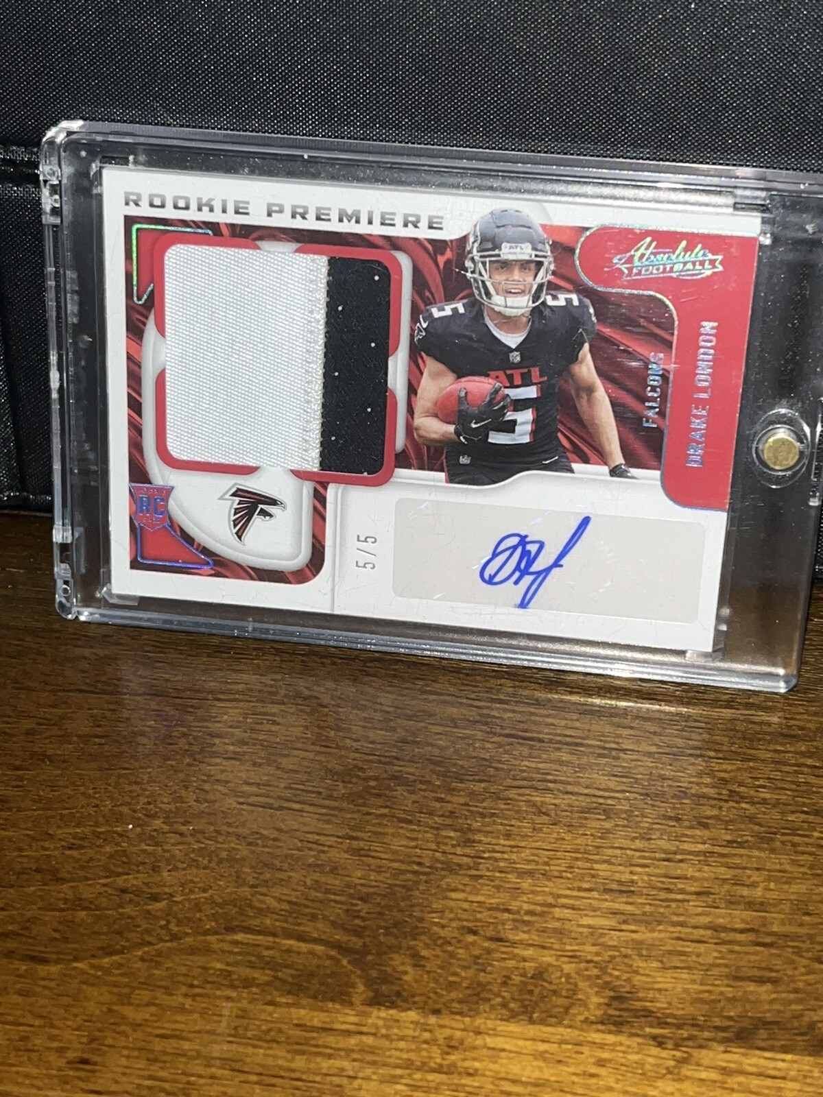 2022 Absolute Football Drake London Rookie Auto RPA 5/5 Atlanta Falcons