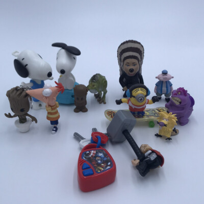 Mixed Toy Lot 14 Pieces Hey Arnold Real Monsters Groot Thor Sing Phineas Ferb