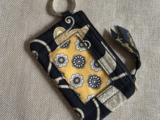 Vera Bradley Key Ring ID Display Coin Purse