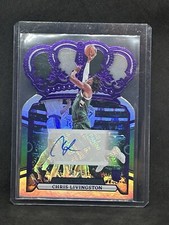 2023-24 Crown Royale Autograph #RC-LGN Chris Livingston Purple /25 Rookie B6