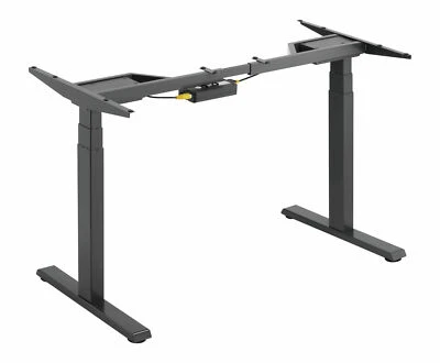 Höhenverstellbar Schreibtisch elektrisch Tischgestell bis 125kg 2 Motoren schwaz