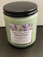 Crystal Herbal Magick Reiki Charged Soy 8oz Wood Wick Candle Made in USA