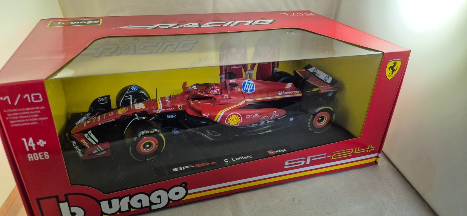 Ferrari F1 SF-24 Charles Leclerc Bburago 16815 Voiture de Course