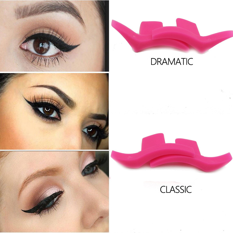1 Pair Eyeliner Template Model Stamp Makeup Tools Silicone Eyeli
