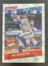 2020 Donruss Baseball #H-12 Bo Bichette Rookie Highlights Diamond Parallel