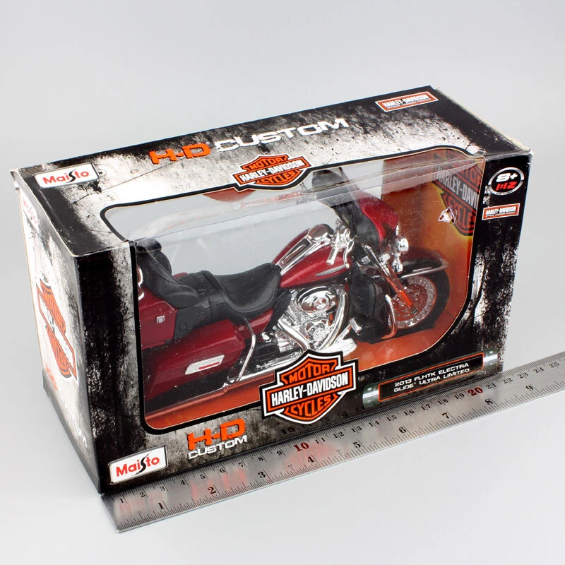 Bicicleta Maisto Harley flhtk Electra Glide Ultra 2013 modelo diecast motocicleta 1/12 Foto 2 de 4