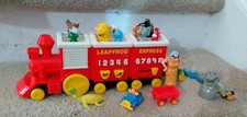 VNTG 1998 LeapFrog Express Learning Train Children TOY Musical Animal Set FRENCH