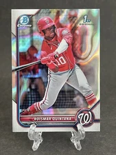 2022 1st Bowman Chrome Roismar Quintana NATIONALS BCP-83 Lava Refractor /399