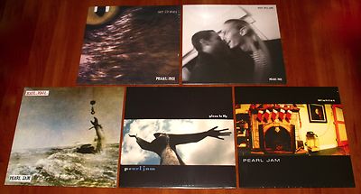 PEARL JAM 5x 7'' VINYL Lot GIVEN TO FLY WISHLIST HAIL OFF HE GOES WHO YOU ARE New