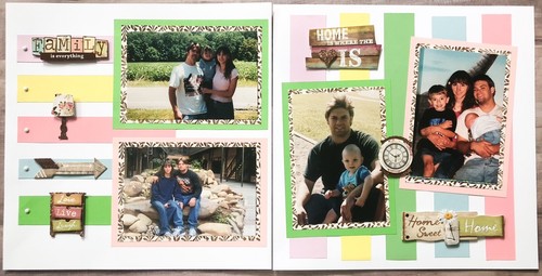 Álbumes de recortes familiares, diseños familiares, páginas de álbum de recortes de reunión familiar prefabricadas - Imagen 2 de 10