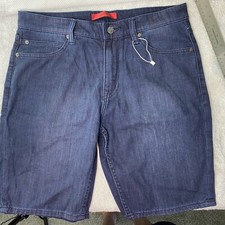 Hugo Boss 708 Shorts Mens 30x9 Navy Denim Cot...