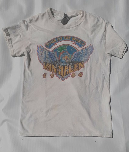 Van Halen 1984 World Tour Yellow T 