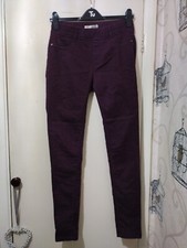 WOMEN'S PLUM COLOURED LEGGINGS SIZE 8 FROM DOROTHY PERKINS