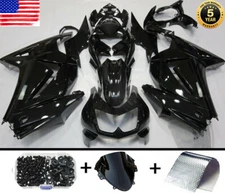 Fairing Kit for Kawasaki Ninja 250R 2008-2012 09 Glossy Black Injection Bodywork