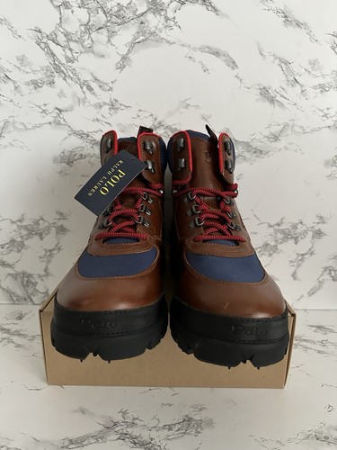 Polo Ralph Lauren Oslo Country Tactical Utility Leather Boots Men’s Size 12 - Picture 5 of 10