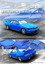 Inno64 164 164 Nissan Skyline Gt-r R33 Lm Limited Blue Diecast Model Car