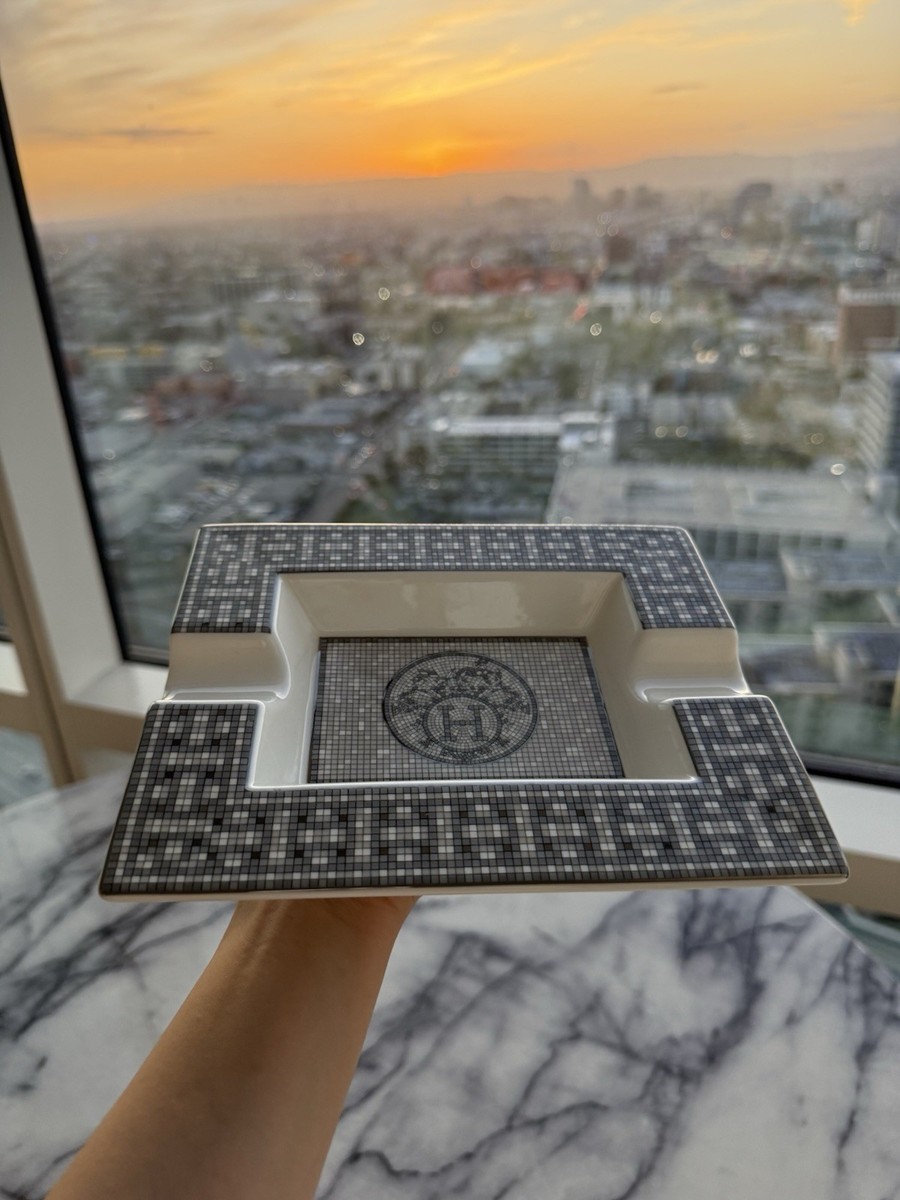 Hermes Mosaique au 24 Platinum Porcelain Change Tray New w/ Box | eBay