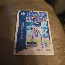 Estevan Florial 2021 Panini Diamond Kings Baseball 56 RC Blue Artist's Proof