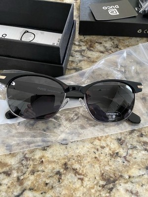 Duco Polorized Sunglasses Category 3 Black Rounded Women s UV400