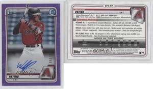 2020 Bowman Chrome Prospect Purple Refractor /250 Wilderd Patino #CPA-WP Auto