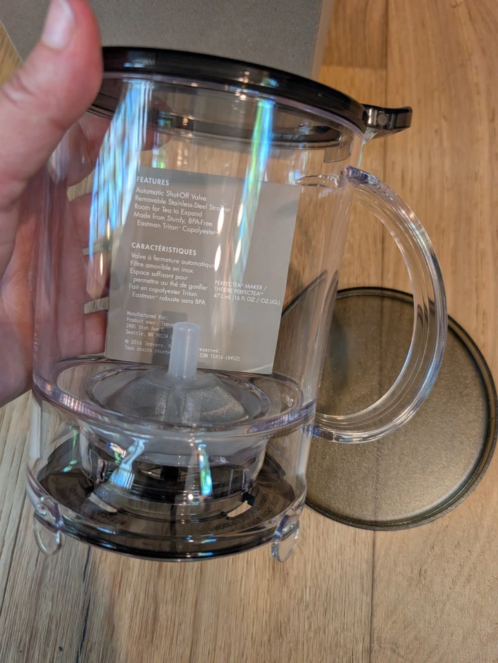 2 Teavana Perfectea Perfect Tea Maker 16oz Loose Leaf Brew Steep New - Image 4 of 4