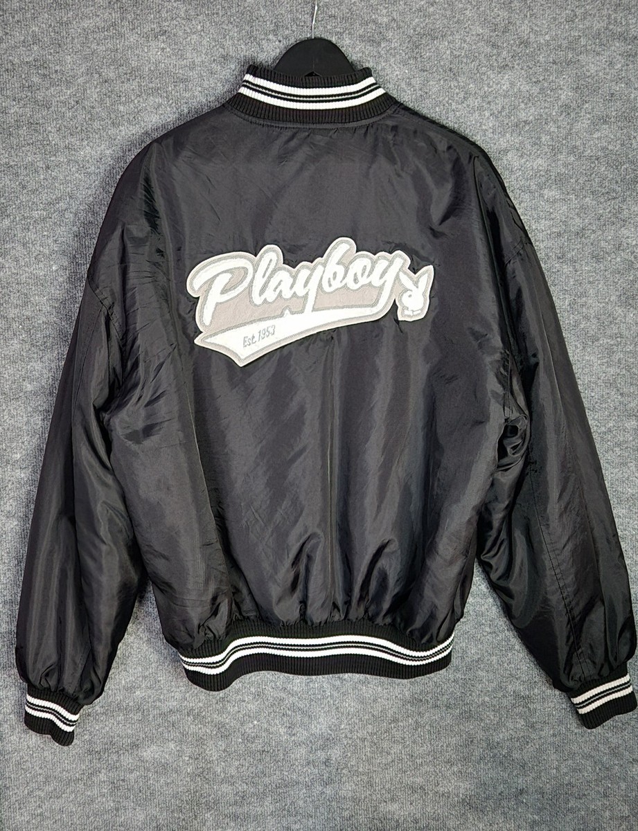 Playboy- Vintage Men's Large Black Varsity Jacket (Pre-owned) | eBay
