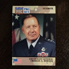 1991 pro set desert storm #83 LIEUTENANT GENERAL CHARLES A. HORNER