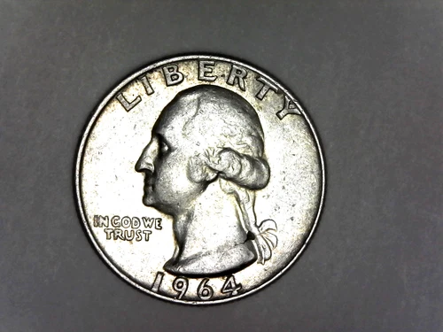 1964 d, Washington Quarter-XF