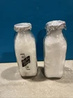 2 Vintage Rutter Bros Milk Bottles Glass