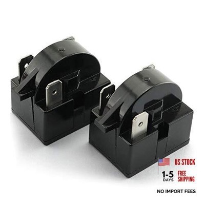 RLECS 2pcs 3 Pin Coolers Compressor Starter QP-02-4.7 PTC Refrigerator Start 