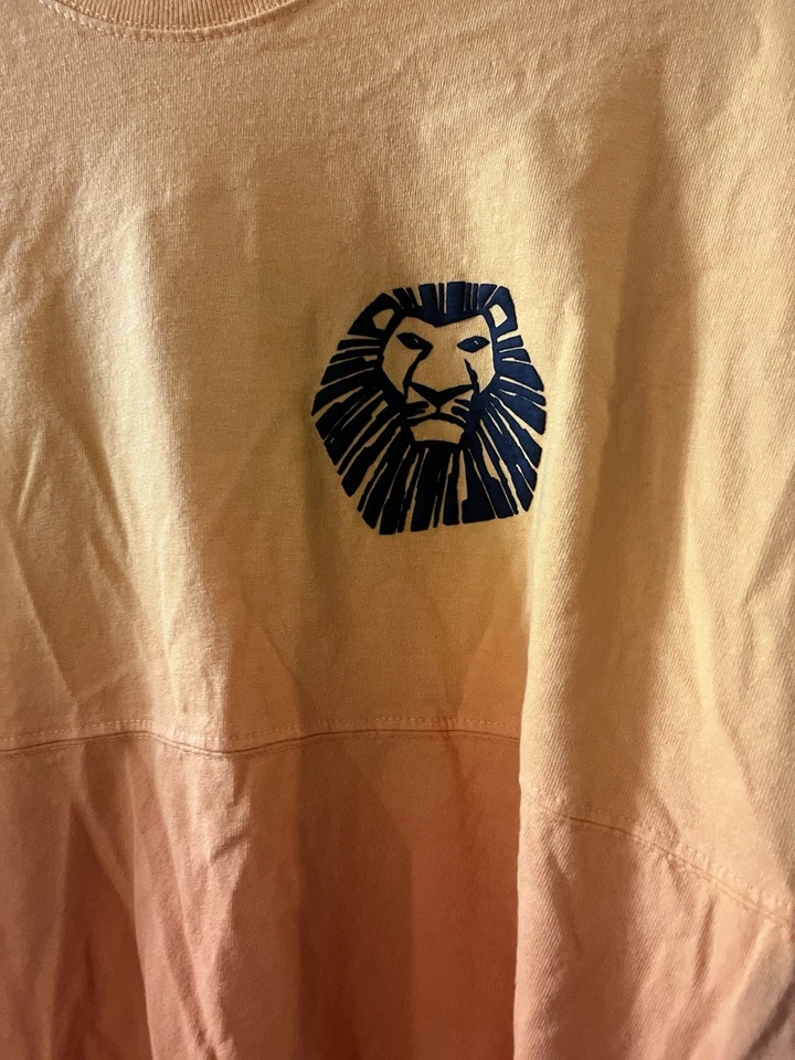 Disney Lion King Spirit Jersey Sweatshirt Musical Broadway Ombré Yellow Large - Image 2 of 4