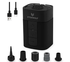 Portable Electric Air Pump 10400 mAh Battery, 4X Quick Inflator & Deflator