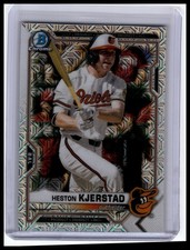 2021 Bowman #BCP-138 Heston Kjerstad Chrome Prospects Mojo Refractor