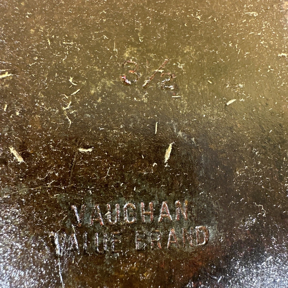 Vintage 2-1/2 Lb. Hacha de cabeza de hacha de crucero de doble broca Vaughan Foto 3 de 4