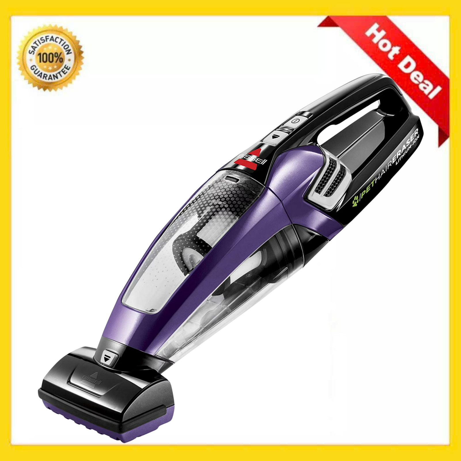 BISSELL Pet Hair Eraser Cordless Hand Vacuum Lithium Ion Gra