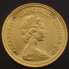 1982 Queen Elizabeth II Gold Half Sovereign Coin - c049300169663 ATK.HH