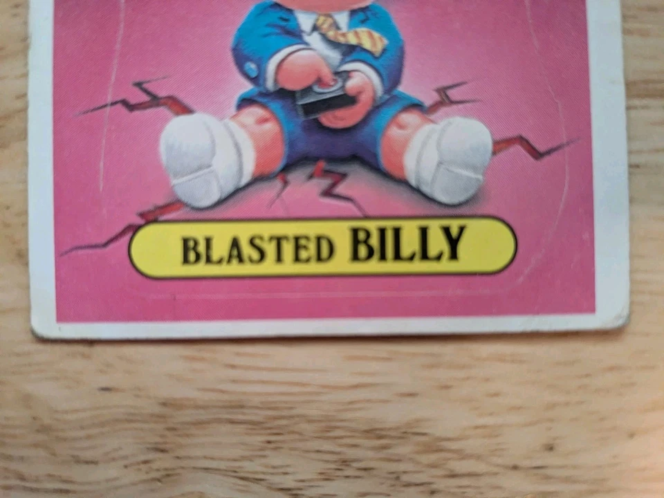 Garbage Pail Kids 1985 Serie 1 Blasted Billy 8B Espalda Mate- Foto 2 de 4