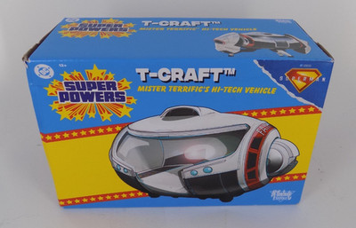 NEW DC Super Powers Superman T-Craft Mr. Terrific s Hi-Tech Vehicle! FREE SHIP!