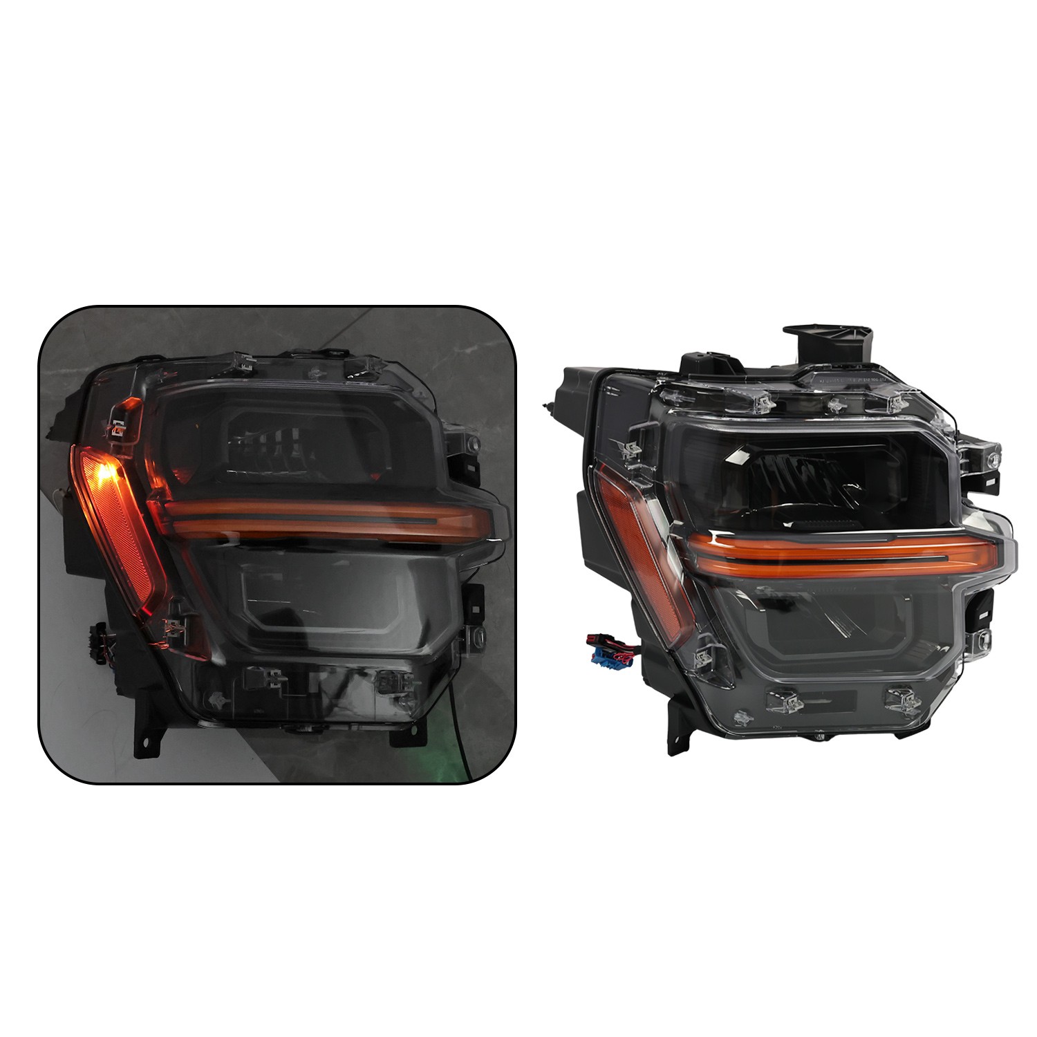 For 2024 2025 Ford F-150 LED Headlight Reflector Passenger Right Side RL3Z13008G