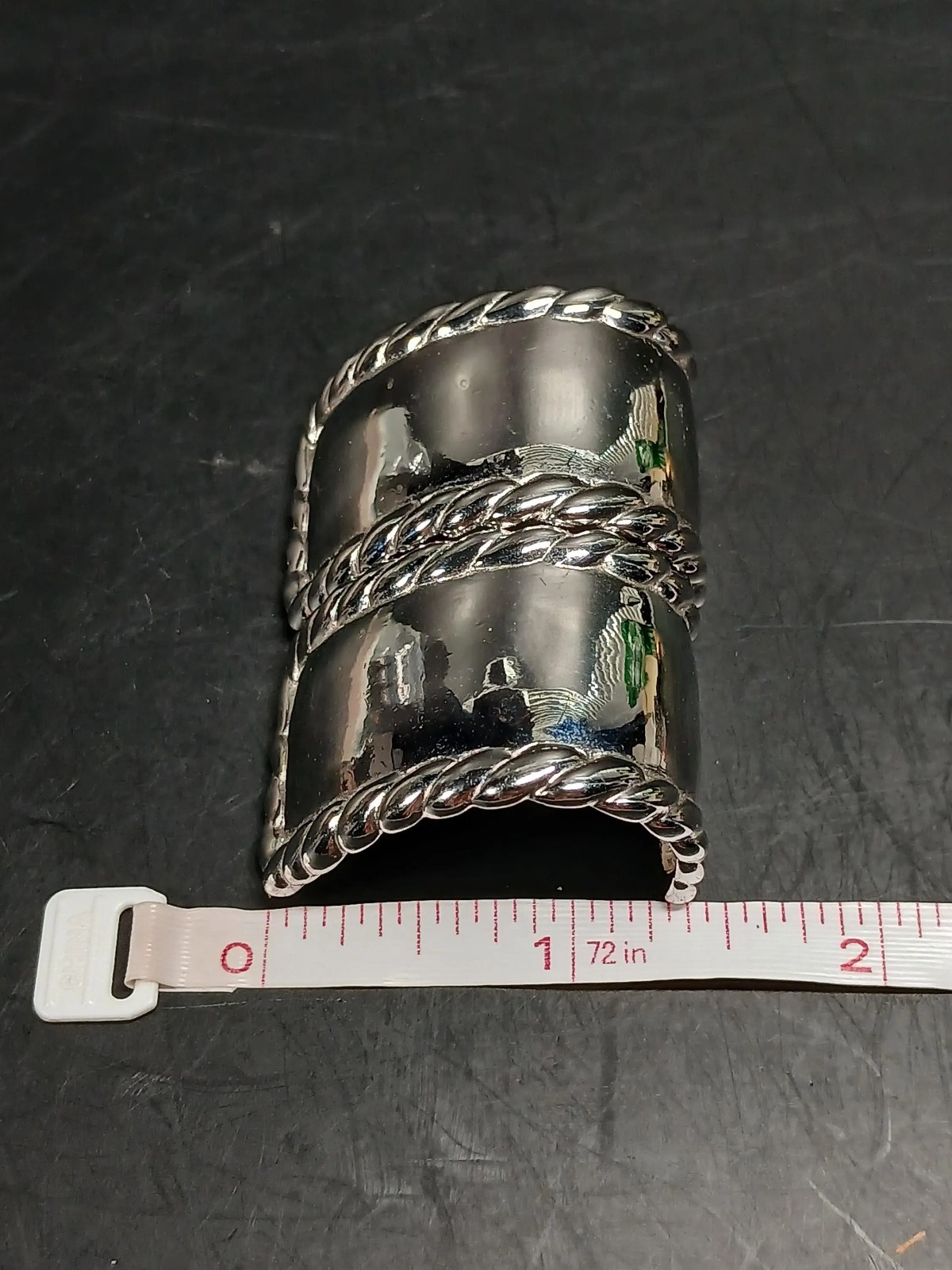 Vintage Givenchy Silver Tone Clip-On Earrings 1980s Designer 37.4g thumbnail 3