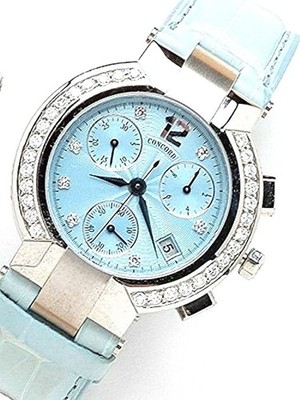 Concord LaScala chronograph Diamonds marker and Bezel