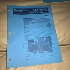 1992 #927-0124 Onan Operator’s Manual MCE Marine Genset - ENSIGN 4500 / 6500