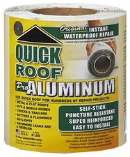 Quick Roof 6 in. W X 25 ft. L Aluminum Self Stick Waterproof Repair Kit Silver