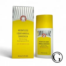 First Aid Beauty Weightless Liquid Mineral Sunscreen SPF 30-1.5 oz NEW