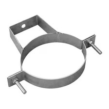 Nordfab 8010004177 Pipe Hanger, 4 In Duct Dia, Galvanized Steel, 14 Ga, 6-3/8"
