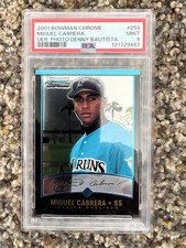 2001 Bowman Chrome #259 Miguel Cabrera UER/Denny Bautista pictured