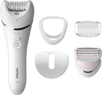 Philips Series 8000 Epilator, Wet and Dry Cordless Hair Removal for Legs and Bod