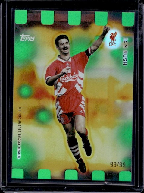2025-26 Topps Focus Liverpool FC Ian Rush Green Rainbow Foil #/99