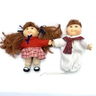 Vtg 1995 Mattel Cabbage Patch Kids Mini 4.5" Doll Lot of 2 Arco Red Hair Girl
